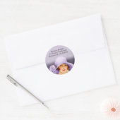 Miss Melanie in Lavender - Adresetiketten Ronde Sticker (Envelop)