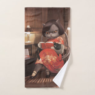 Miss Meow - Heure Vintage de lecture de chats