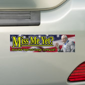 Miss mij toch? bumpersticker (Op auto)