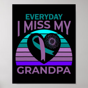 Miss mijn opa hart zelfmoord bewustzijn kleindocht poster