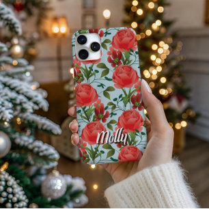 Miss Molly - Klimroos Artistieke Hoes voor Telefoo iPhone 16 Pro Hoesje