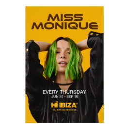 Miss Monique - Hï Ibiza - Club Perfect Poster