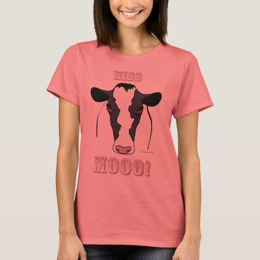 Miss Mooo. T-shirt (Voorkant)