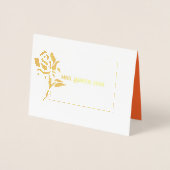 Miss Mrs Pageant Roos Folie Custom Dank u Folie Kaarten (Voorkant)