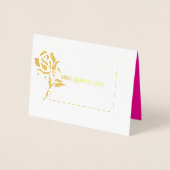 Miss Mrs Pageant Roos Folie Custom Dank u Folie Kaarten (Voorkant)