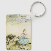 Miss Muffet door Arthur Rackham Sleutelhanger (Achterkant)
