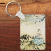 Miss Muffet door Arthur Rackham Sleutelhanger (Voorkant)