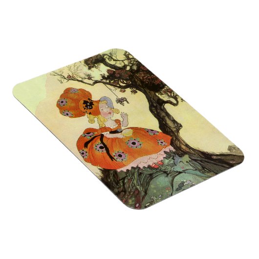 Miss Muffet en Spider, Moeder Goose Magneet (Rechterzijde)