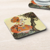 Miss Muffet en Spider,  Moeder Goose Onderzetter (Linkerzijde)