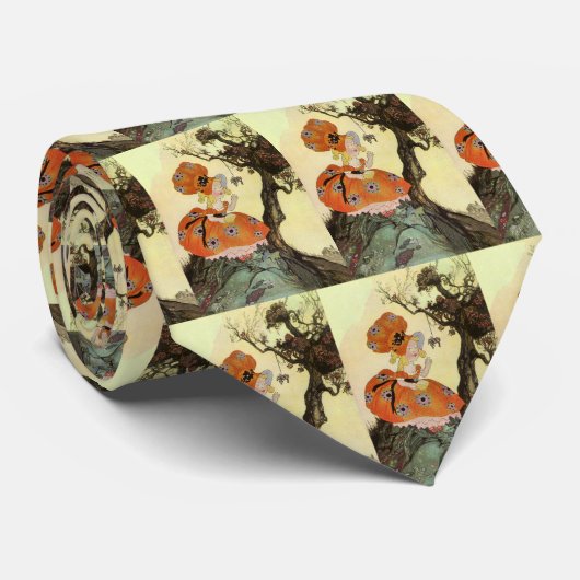 Miss Muffet en Spider,  Moeder Goose Stropdas (Opgerold)