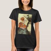 Miss Muffet en Spider, Moeder Goose T-shirt (Voorkant)