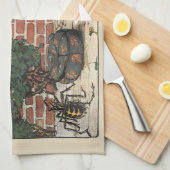  Miss Muffet Spider Nursery Rhyme Theedoek (Quarter Fold)