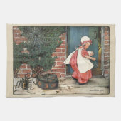  Miss Muffet Spider Nursery Rhyme Theedoek (Horizontaal)