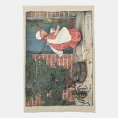  Miss Muffet Spider Nursery Rhyme Theedoek (Verticaal)