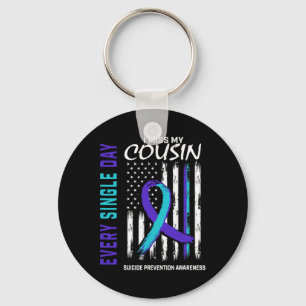 Miss My Cousin Suicide Awareness Prevention Americ Sleutelhanger