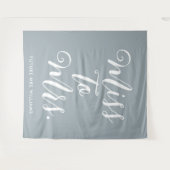 Miss naar Mrs Banner Modern Bruiloft Feest Achterg Wandkleed (Voorkant (horizontaal))