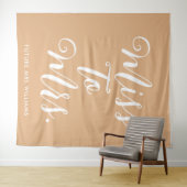 Miss naar Mrs Banner Modern Vrijgezellenfeest Prop Wandkleed (In Situ (horizontaal))