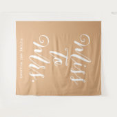 Miss naar Mrs Banner Modern Vrijgezellenfeest Prop Wandkleed (Voorkant (horizontaal))