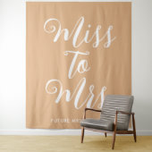 Miss naar Mrs Banner Modern Vrijgezellenfeest Prop Wandkleed (In situ)