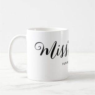 Miss naar Mrs Modern Boho Script Meisjesuitje Koffiemok