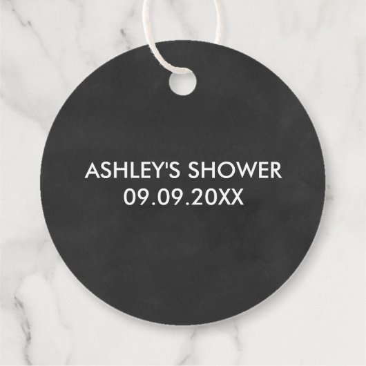 Miss naar Mrs Vrijgezellenfeest Cadeau Label, Chal Bedankjes Labels (Achterkant)