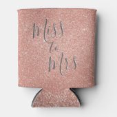 Miss naar Mrs Vrijgezellenfeest Party Roos Gold Gl Blikjeskoeler (Voorkant)