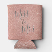 Miss naar Mrs Vrijgezellenfeest Party Roos Gold Gl Blikjeskoeler (Achterkant)