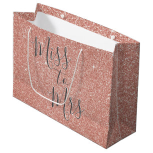 Miss naar Mrs Vrijgezellenfeest Party Roos Gold Sp Large Cadeautasje