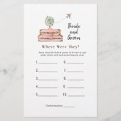 Miss naar Mrs "waar waren ze" Bruids douche spelle Flyer (Voorkant)