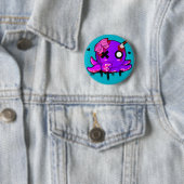 Miss Octopus Ronde Button 5,7 Cm (In situ)