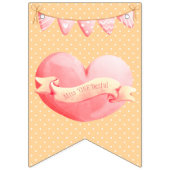 Miss "One" Derful : Drapeaux de Bunting Whimsical (Premier drapeau)
