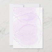 Miss One-derful Paars 1e verjaardag Partij I Kaart (Achterkant)