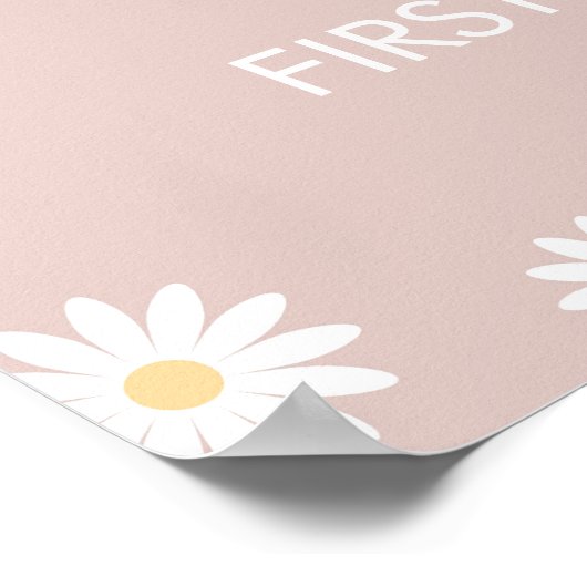 Miss Onederful 1er anniversaire Affiche de bienven (Coin)