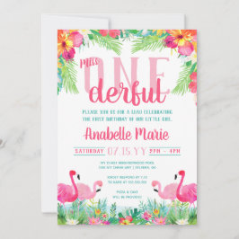 Miss ONEderful First Birthday Luau Kaart
