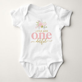 Miss Onederful Roze Roses First Birthday Romper