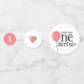 Miss Onederful verjaardag roze aangepaste foto Confetti (Voorkanten)