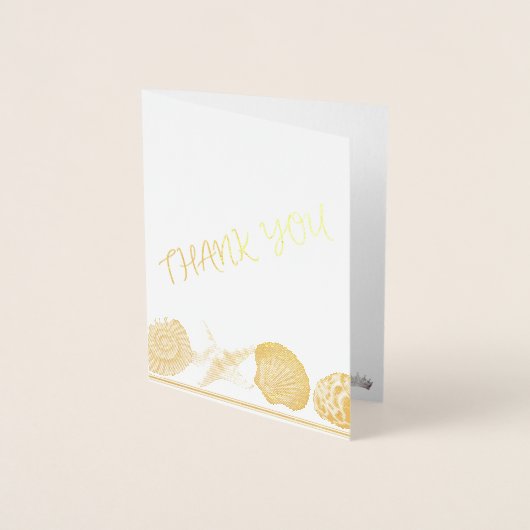 Miss Pageant Custom Photo Seashells Bedankt Folie Kaarten (Voorkant)