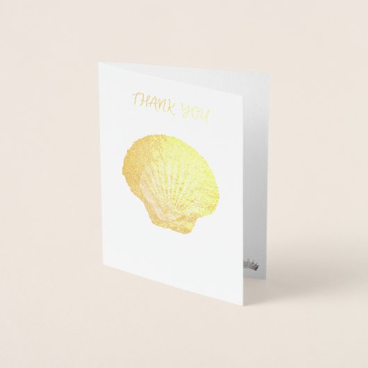 Miss Pageant Custom Photo SeashellsBedankt Folie Kaarten (Voorkant)