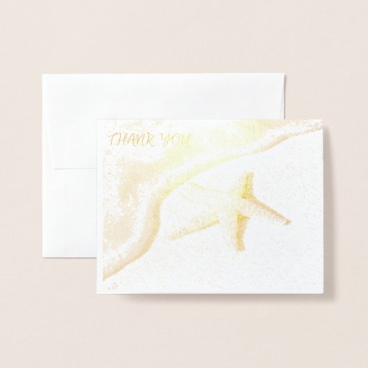 Miss Pageant Custom Photo Seashore Bedankt Folie Kaarten (Voorkant met envelop)