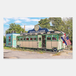 Miss Port Henry Diner, Port Henry, New York Rechthoekige Sticker