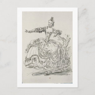 Miss Puvigne als het levende standbeeld, in Pigmal Briefkaart