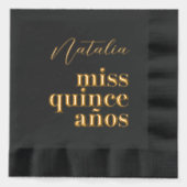 Miss Quince Años Noir et or (Recto)