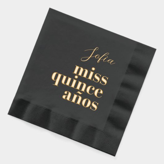 Miss Quince Años Noir et or (Gauche)