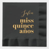 Miss Quince Años Noir et or (Recto)