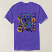 Miss Sassy Pants Koeienhuid Sunflower Leopard T-shirt (Design voorkant)