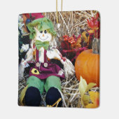 Miss Scarecrow-Ornament Keramisch Ornament (Links)