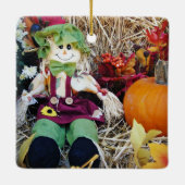 Miss Scarecrow-Ornament Keramisch Ornament (Achterkant)