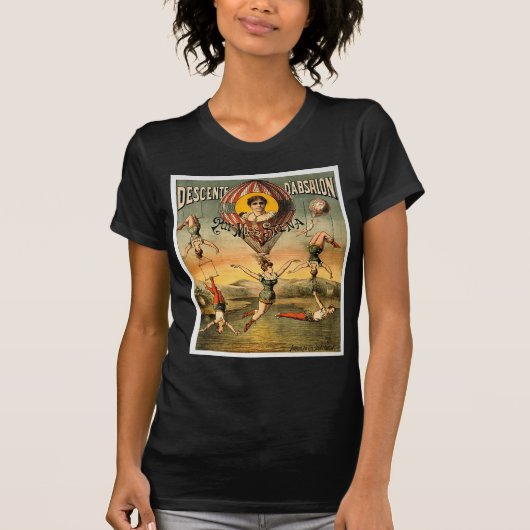 Miss Stena Flying Trapese Circus Poster T-shirt (Voorkant)