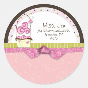 Miss. Stickers voor Jen Basket Mailing Label