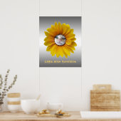 Miss Sunshine glimlachende kat Poster (Keuken)